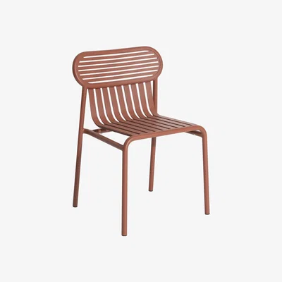 Made in Design Week-End Stacking chair - / Aluminium by Petite Friture Brown