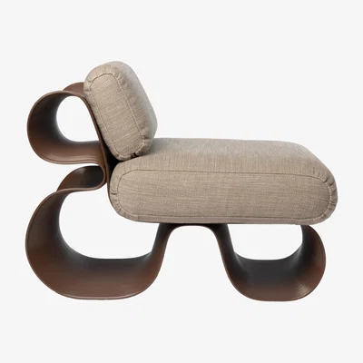 Nordic Nest Ekbacken Studios Eel lounge chair Chocolate