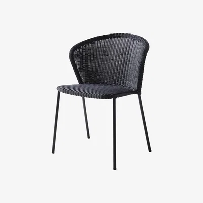 Nordic Nest Cane-line Lean chair Black Cane-Line weave