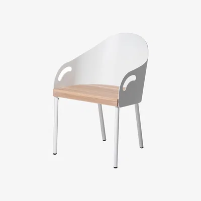 Nordic Nest SMD Design Brunnsviken chair White/oak
