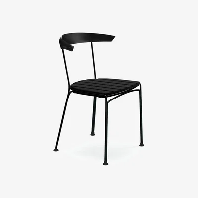 Nordic Nest Byarums bruk Dover chair Black lacquered pine black stand