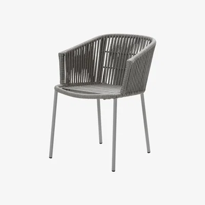 Nordic Nest Cane-line Moments stackable chair Grey