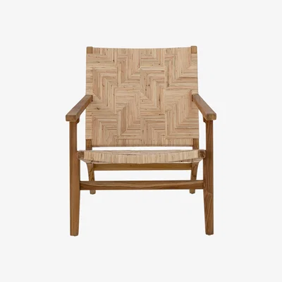 Nordic Nest Bloomingville Mills lounge chair rattan Brown