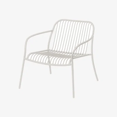 Nordic Nest blomus YUA WIRE lounge chair Silk grey
