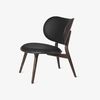 Nordic Nest Mater The Lounge Chair lounge chair leather black sirka grey stand