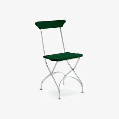 Nordic Nest Byarums bruk Classic No.2 chair Green hot-dipped galvanised stand