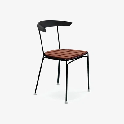 Nordic Nest Byarums bruk Dover chair Mahogany oil black stand