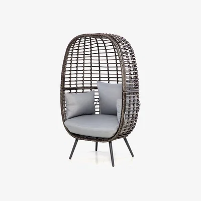 Olivia's Maze Rattan Riviera Outdoor Chair Grey