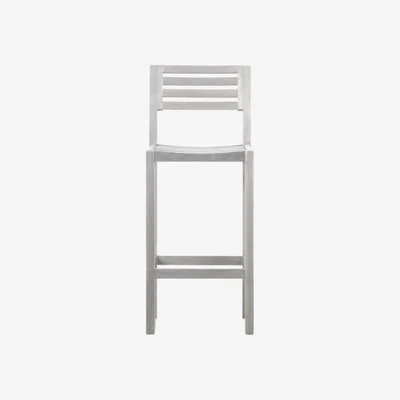 Olivia's Gallery Outdoor Set of 2 Gallery Outdoor Romilly Bar Stools Whitewash