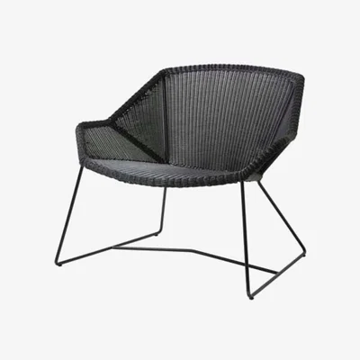Olivia's CANE-LINE Breeze Lounge Outdoor Chair Fiber Black | Outlet