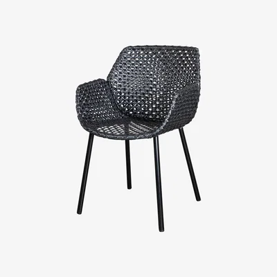 Olivia's Cane-line Vibe Black Anthracite Outdoor Armchair