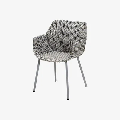 Olivia's Cane-line Vibe Light Grey Grey And Taupe Outdoor Armchair
