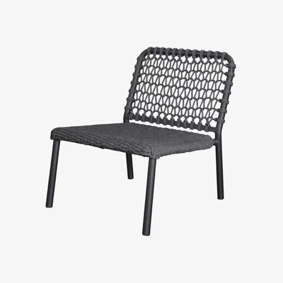 Olivia's Cane-line Ocean Single Module Dark Grey Outdoor Chair