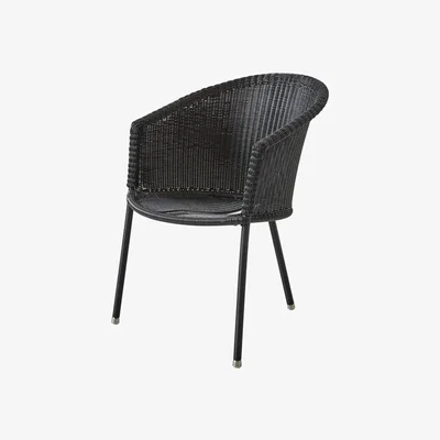 Olivia's Cane-line Trinity Stackable Graphite Outdoor Armchair