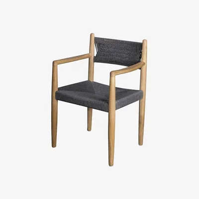 Olivia's Cane-line Royal Dark Grey Outdoor Armchair