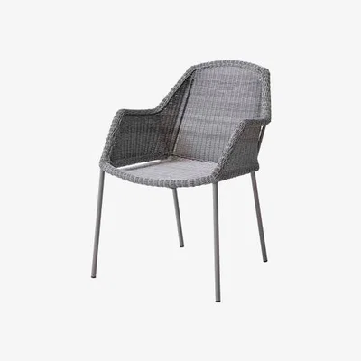 Olivia's CANE-LINE Breeze Outdoor Chair Fiber Light Grey