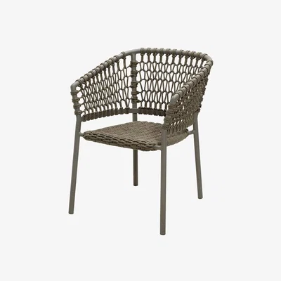 Olivia's Cane-line Ocean Stackable Taupe Outdoor Armchair