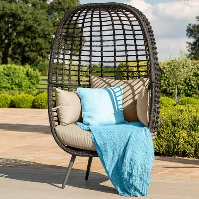 Olivia's Maze Rattan Riviera Outdoor Sofa Brown