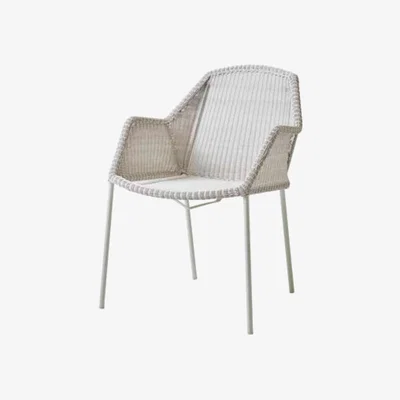Olivia's CANE-LINE Breeze Chair Fiber White Grey