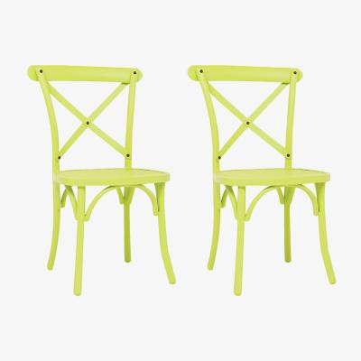 Out & Out Original Vintage - Mesh Garden Chair - Green - Set of 2