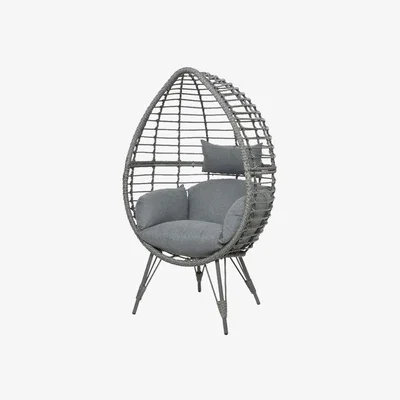 Downtown Kelby Standing Egg Chair - Grey