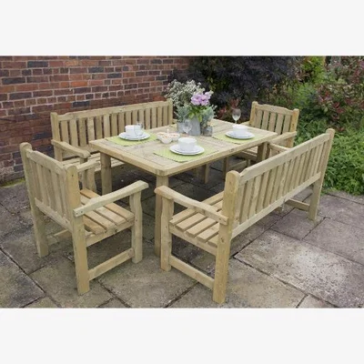 The Range Forest Rosedene Timber Bench - Natural timber