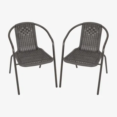 The Range Stacking Garden Chair 2 PCS - Brown