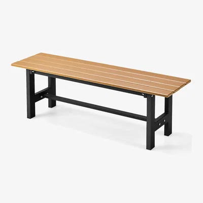 The Range 2-Person Outdoor Bench Chair - Brown