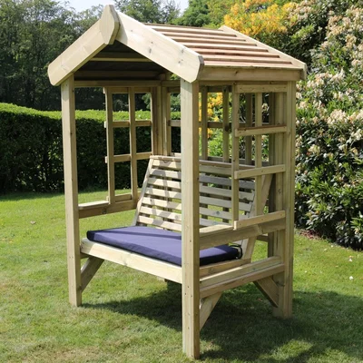 The Range Cottage Arbour Trellis 2 Seater - Redwood
