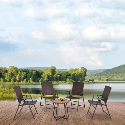 The Range 4 pcs Rattan Chair 867-070V01 - Brown