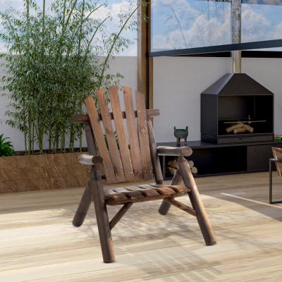 The Range Outdoor Wooden Adirondack Chair Vintage - Brown