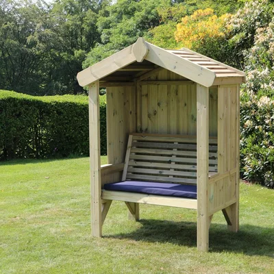 The Range Cottage Arbour Fully Enclosed 2 Seater - Redwood