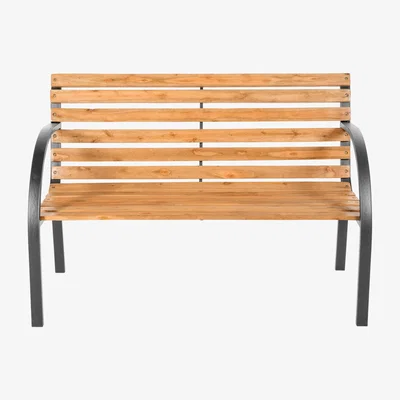The Range Garden Bench 2-Seater In Wood - Brown