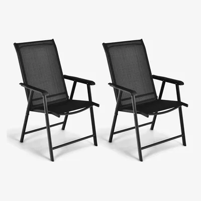 The Range Garden Folding Chairs - Black