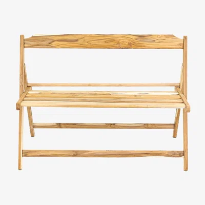 The Range Tramontina Teak Wood 23 Seater Foldable Bench - Yellow