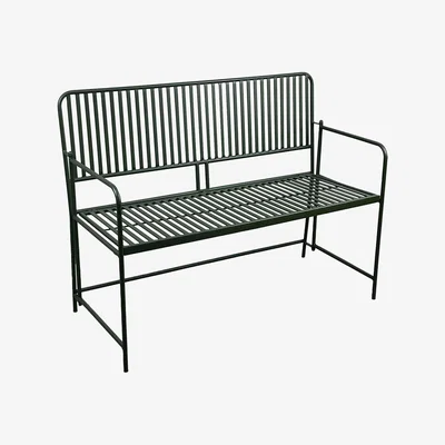The Range Bistro Garden Bench - Black
