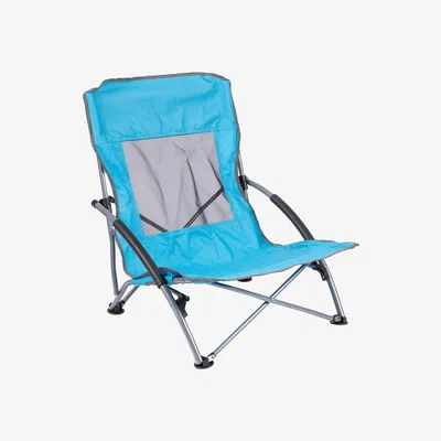 The Range Folding Steel Beach Chair Light Blue - Light Blue