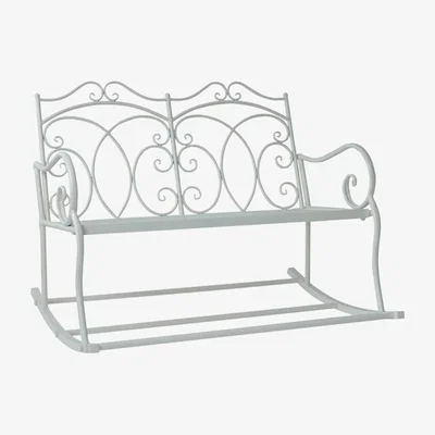 The Range 2 Seat Rocking Bench - Milk White