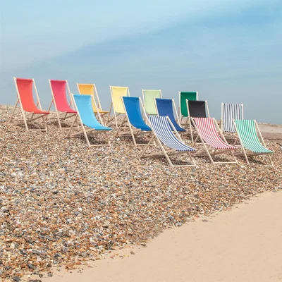 The Range Harbour Housewares Folding Wooden Deck Chairs - 2pc - Multi