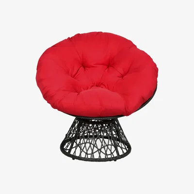 The Range Papasan Chair Rattan Ergonomic Chair - Red