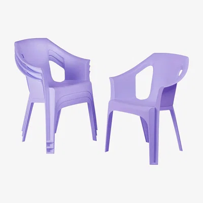 The Range Cool Garden Dining Chairs - Pack of 4 - Purple