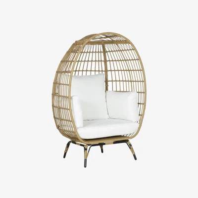 The Range Sorrento Wicker Egg Chair - Beige