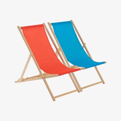 The Range Harbour Housewares Folding Wooden Deck Chairs - 2pc - Multi