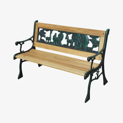 The Range Kids Zoo Park Bench - Natural