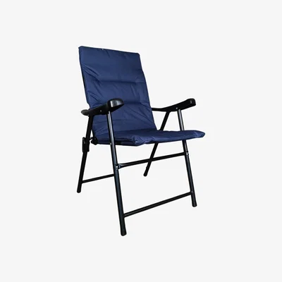The Range Padded Folding Garden Chair - Navy