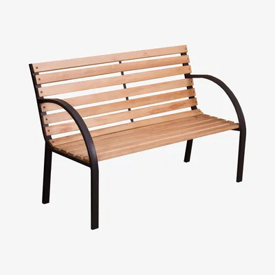 The Range Slatted Garden Bench - Wood