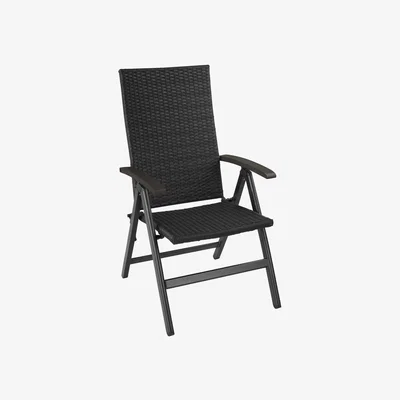 The Range Garden Chair Canberra With Reclining Function - Black