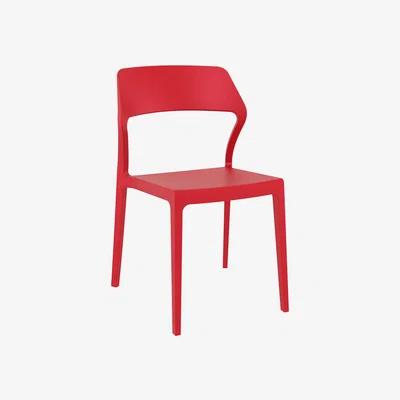 The Range Snow Side Chair (Pack of 2) - Red