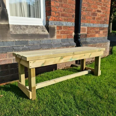The Range Butchers Bench 2 Seater - Redwood