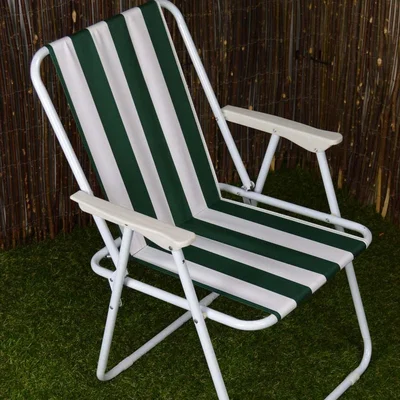 The Range Folding Camping Picnic Chair - Green White